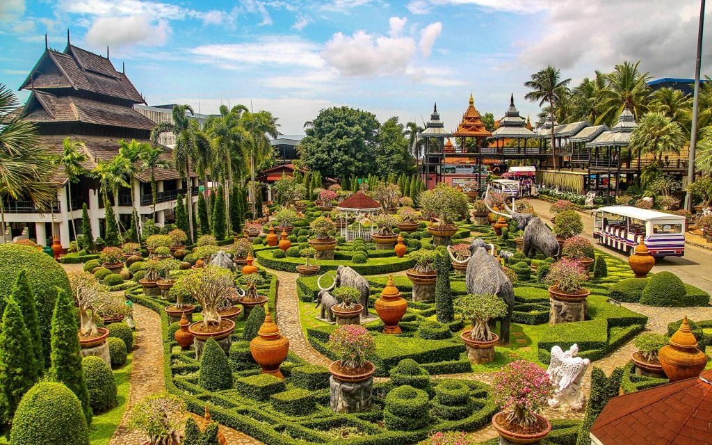 Thailand Parks Sculptures Nong Nooch Tropical - тропический сад Нонг Нуч